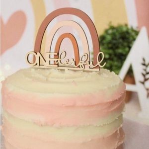Onederful Boho cake topper for first birthday